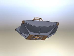  Antenne satellite pliable en fibre de carbone 2,4m (montée sur véhicule) 