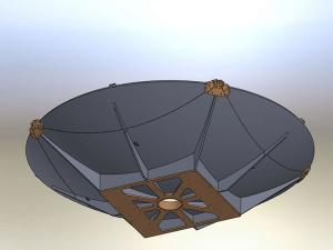  Antenne satellite pliable en fibre de carbone 2,4m (montée sur véhicule) 