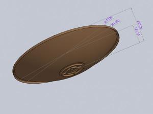  Réflecteur d'antenne VSAT 0,88m, 1m 