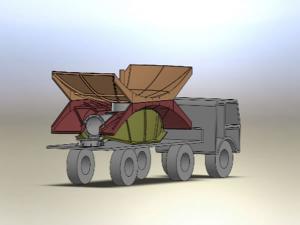  Antenne satellite pliable 6,2m (montée sur véhicule) 