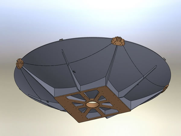  Antenne satellite pliable en fibre de carbone 2,4m (montée sur véhicule) 