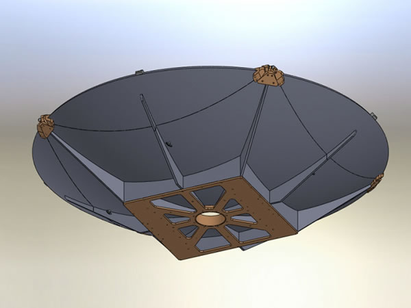  Antenne satellite pliable en fibre de carbone 2,4m (montée sur véhicule) 